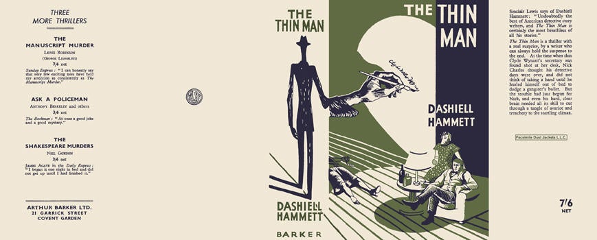 Item #6829 Thin Man, The. Dashiell Hammett.