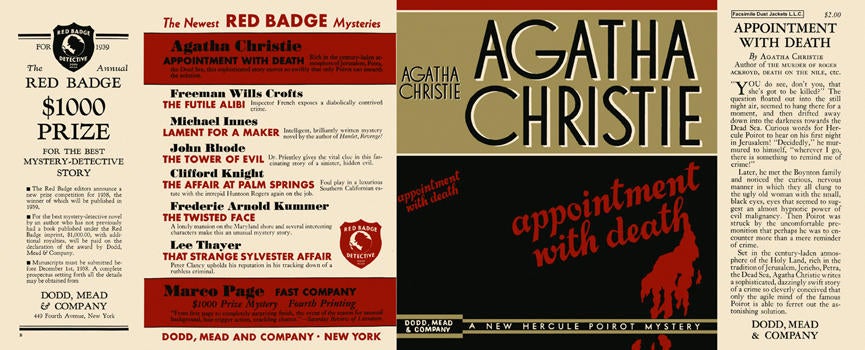 Item #684 Appointment with Death. Agatha Christie