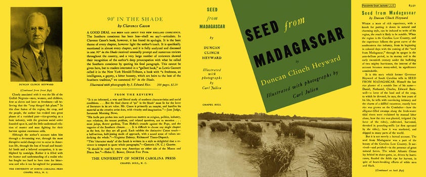 Item #6841 Seed from Madagascar. Duncan Clinch Heyward, Carl Julien