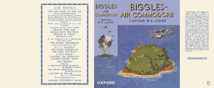 Item #6859 Biggles, Air Commodore. Captain W. E. Johns