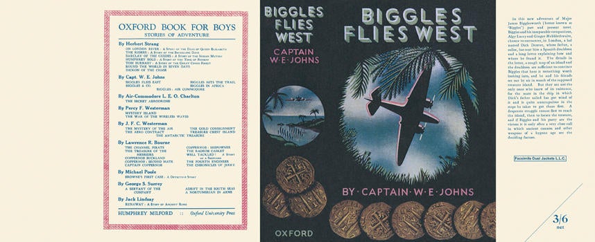 Item #6870 Biggles Flies West. Captain W. E. Johns