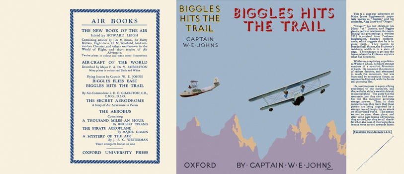 Item #6872 Biggles Hits the Trail. Captain W. E. Johns
