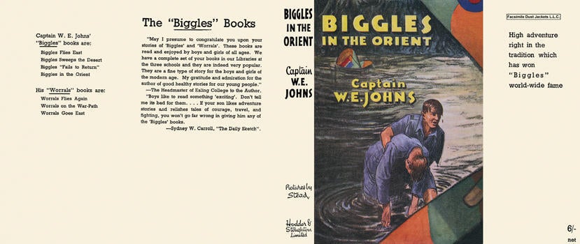 Item #6876 Biggles in the Orient. Captain W. E. Johns.