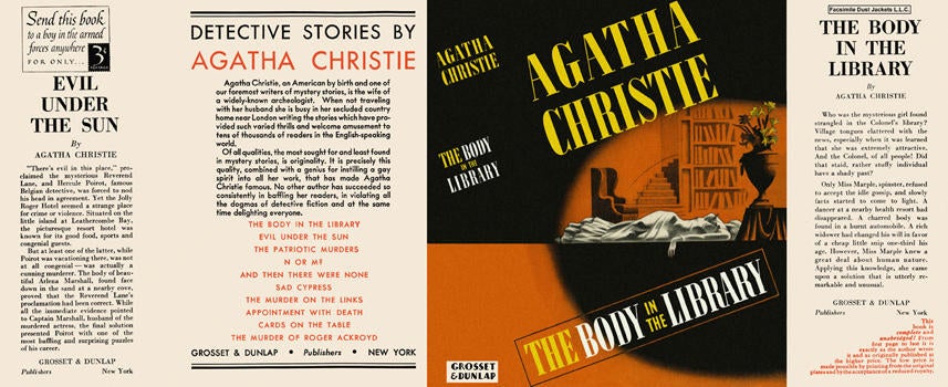 Item #688 Body in the Library, The. Agatha Christie