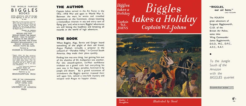 Item #6880 Biggles Takes a Holiday. Captain W. E. Johns.