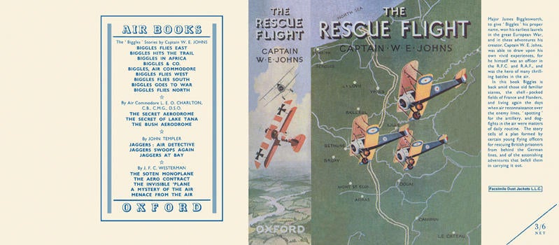 Item #6889 Rescue Flight, The. Captain W. E. Johns.