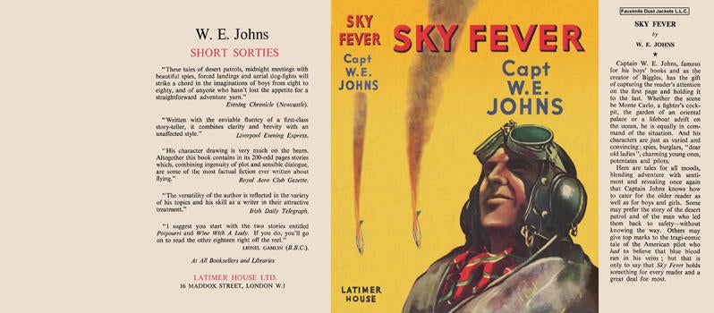 Item #6890 Sky Fever. Captain W. E. Johns