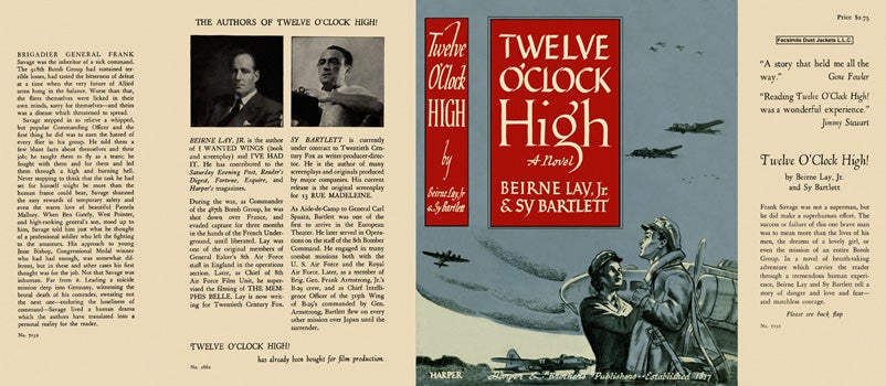 Item #6913 Twelve O'Clock High. Beirne Lay, Jr., Sy Bartlett