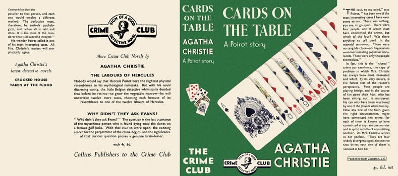 Item #692 Cards on the Table. Agatha Christie