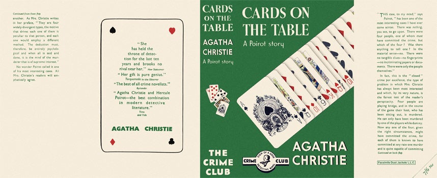 Item #693 Cards on the Table. Agatha Christie.