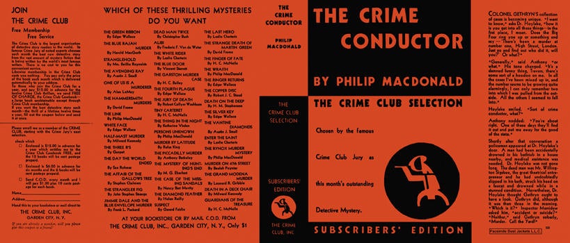 Item #6934 Crime Conductor, The. Philip MacDonald.