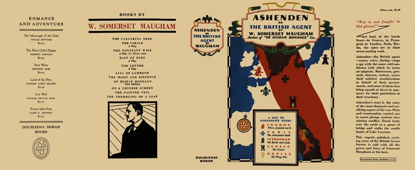Item #6952 Ashenden or The British Agent. W. Somerset Maugham