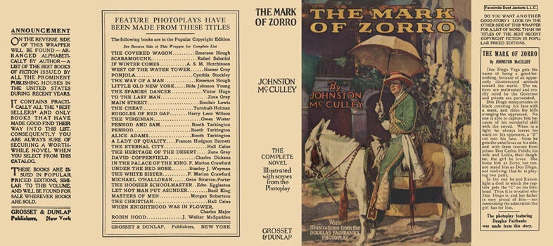 Item #6959 Mark of Zorro, The. Johnston McCulley.