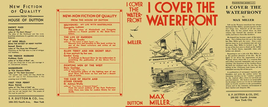 Item #6963 I Cover the Waterfront. Max Miller