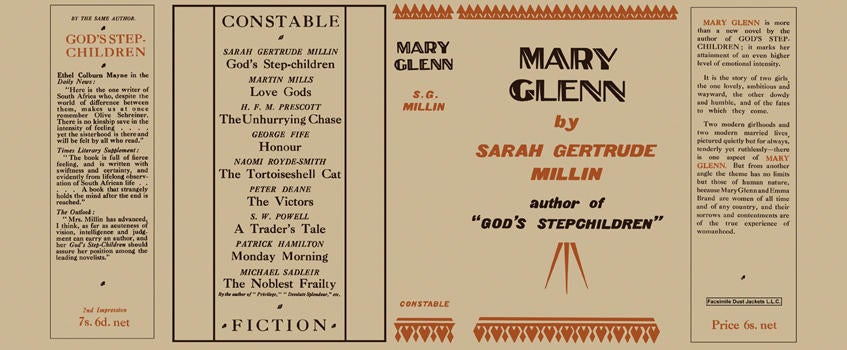 Item #6964 Mary Glenn. Sarah Gertrude Millin