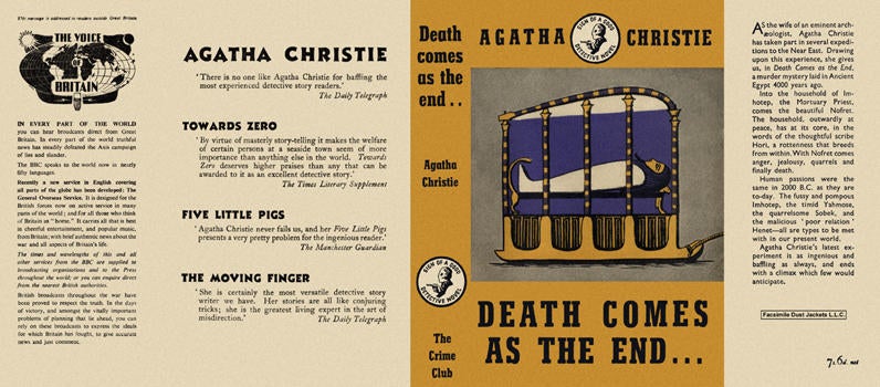 Item #699 Death Comes As the End . . Agatha Christie