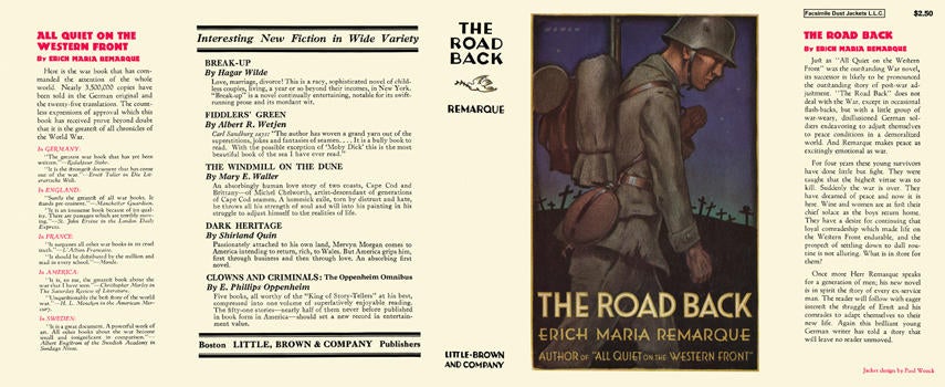 Item #7009 Road Back, The. Erich Maria Remarque