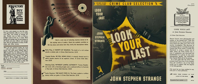 Item #7050 Look Your Last. John Stephen Strange.
