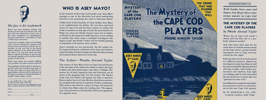 Item #7053 Mystery of the Cape Cod Players, The. Phoebe Atwood Taylor