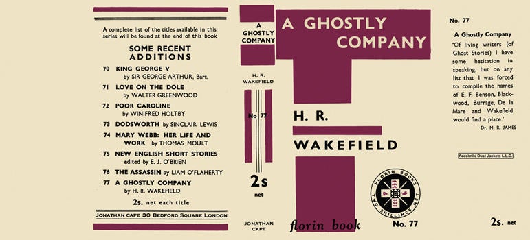 Item #7076 Ghostly Company, A. H. R. Wakefield.