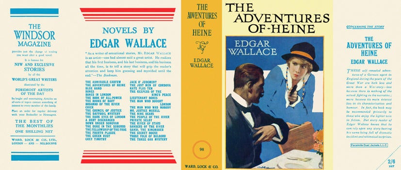 Item #7078 Adventures of Heine, The. Edgar Wallace