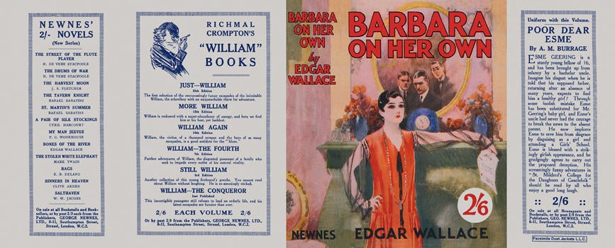 Item #7079 Barbara on Her Own. Edgar Wallace