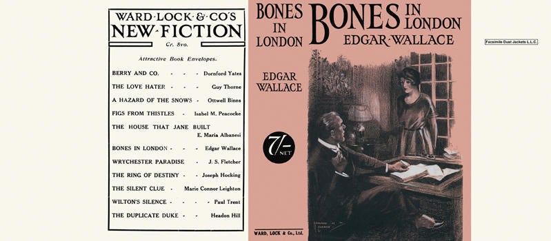 Item #7080 Bones in London. Edgar Wallace