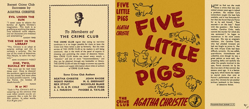 Item #709 Five Little Pigs. Agatha Christie