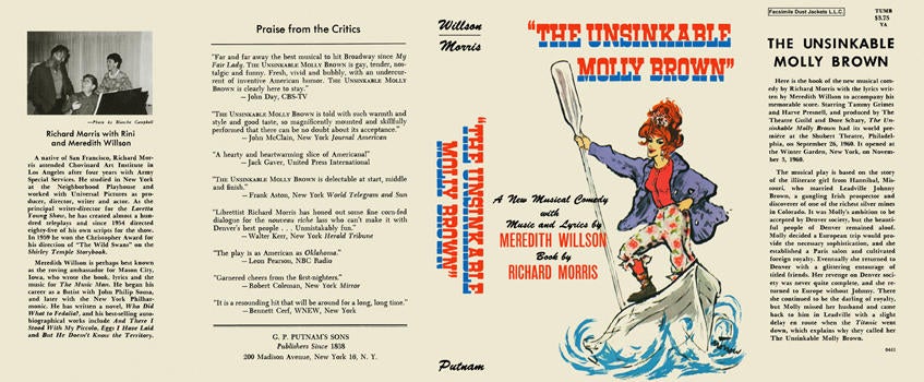 Item #7101 Unsinkable Molly Brown, The. Meredith Willson, Richard Morris.
