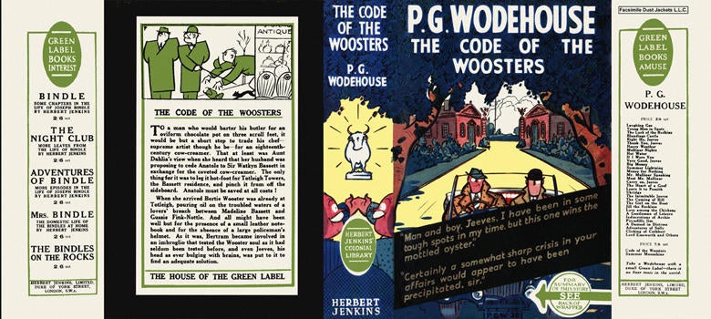 Item #7104 Code of the Woosters, The. P. G. Wodehouse