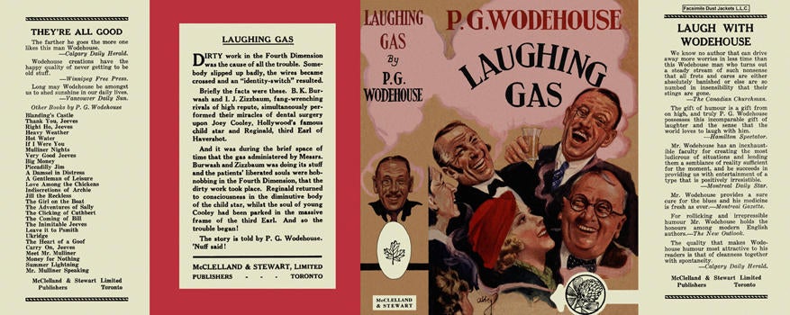 Item #7110 Laughing Gas. P. G. Wodehouse