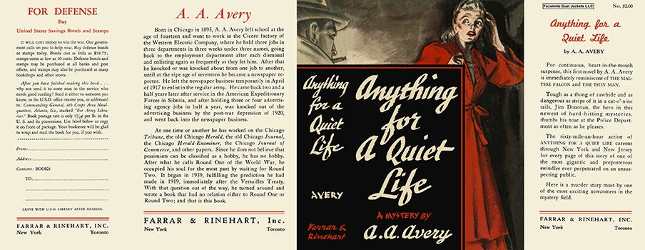 Item #7147 Anything for a Quiet Life. A. A. Avery.