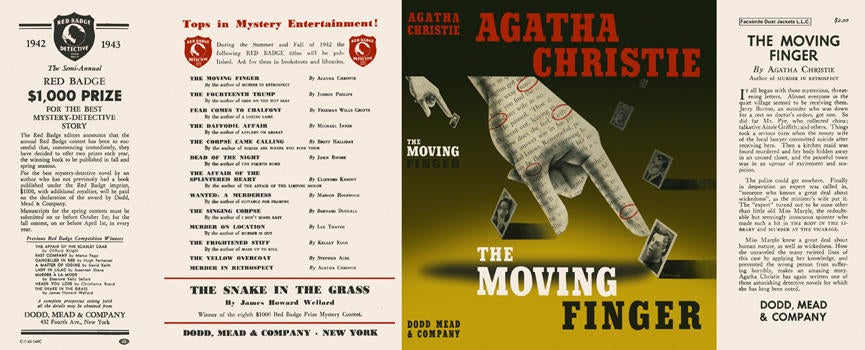 Item #721 Moving Finger, The. Agatha Christie