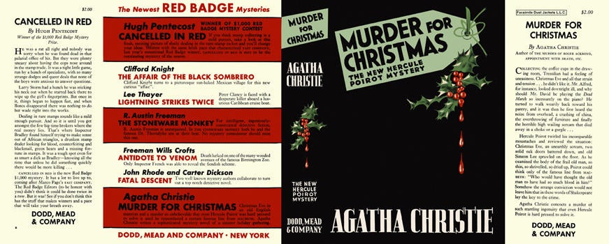 Item #727 Murder for Christmas. Agatha Christie