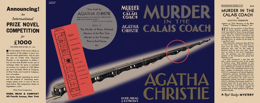 Item #731 Murder in the Calais Coach. Agatha Christie.