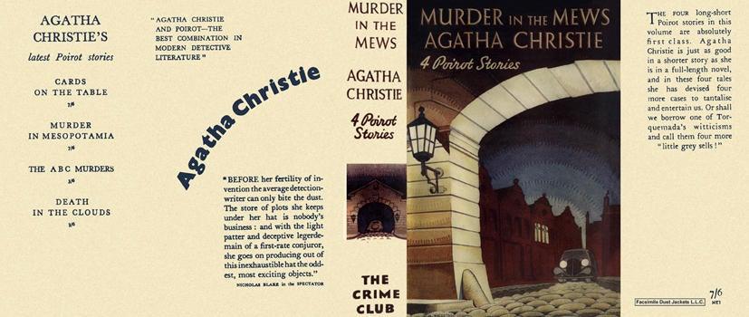 Item #732 Murder in the Mews. Agatha Christie