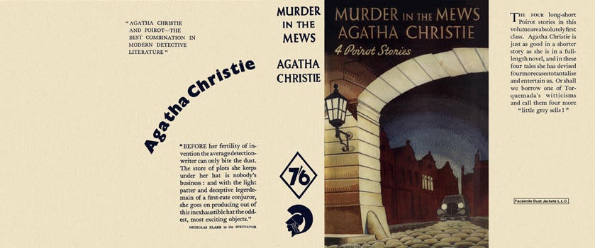 Item #733 Murder in the Mews. Agatha Christie