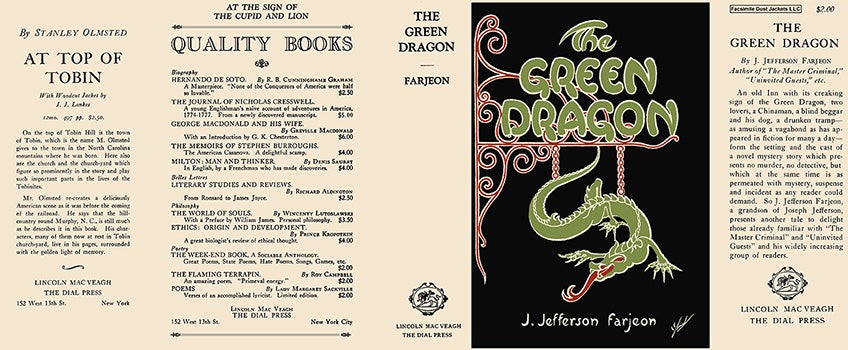 Item #7334 Green Dragon, The. J. Jefferson Farjeon.