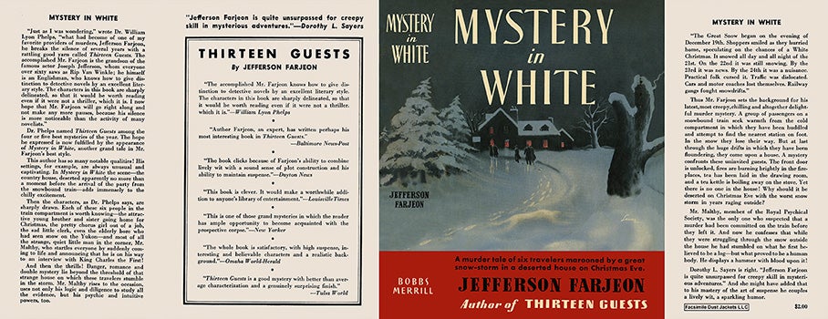 Item #7335 Mystery in White. J. Jefferson Farjeon.