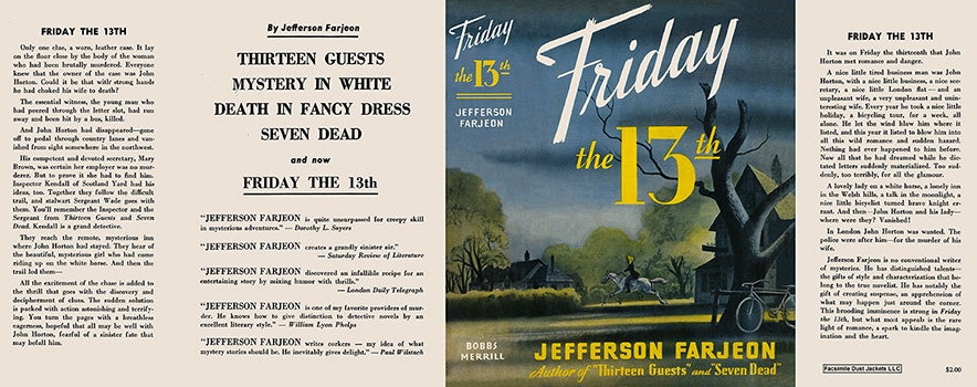 Item #7336 Friday the 13th. J. Jefferson Farjeon