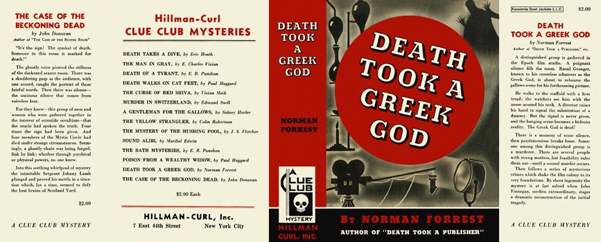 Item #7348 Death Took a Greek God. Norman Forrest