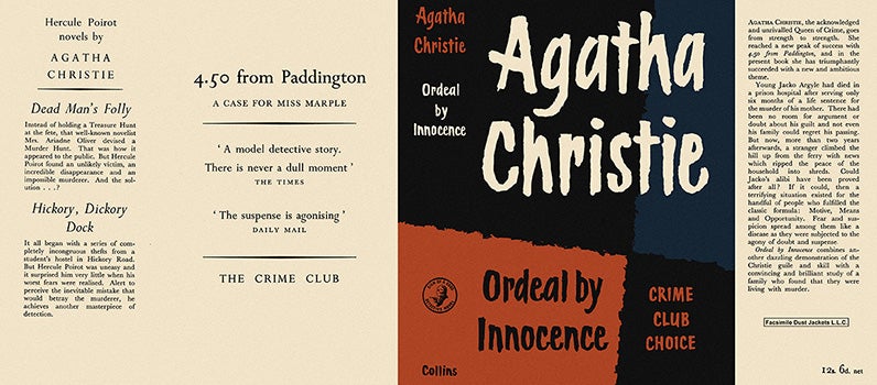 Item #753 Ordeal by Innocence. Agatha Christie