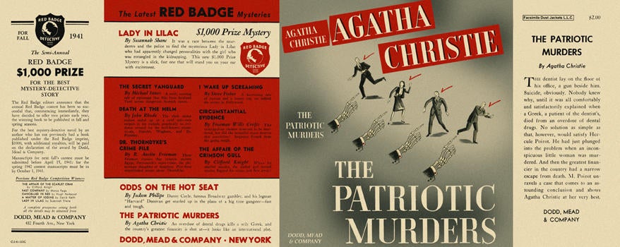 Item #757 Patriotic Murders, The. Agatha Christie