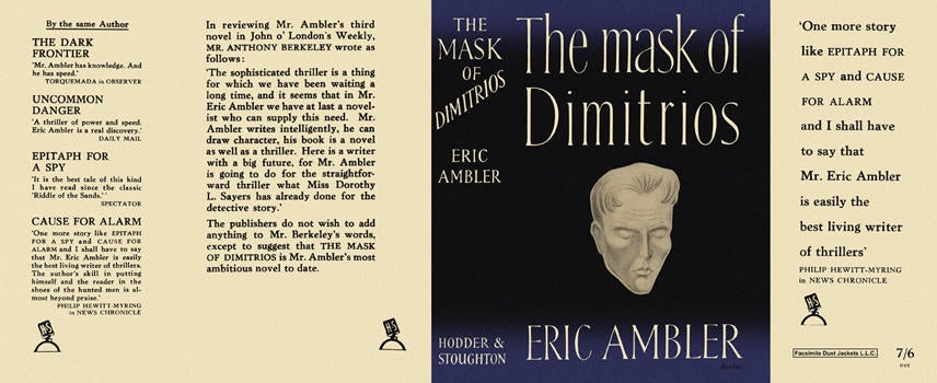 Item #76 Mask of Dimitrios, The. Eric Ambler