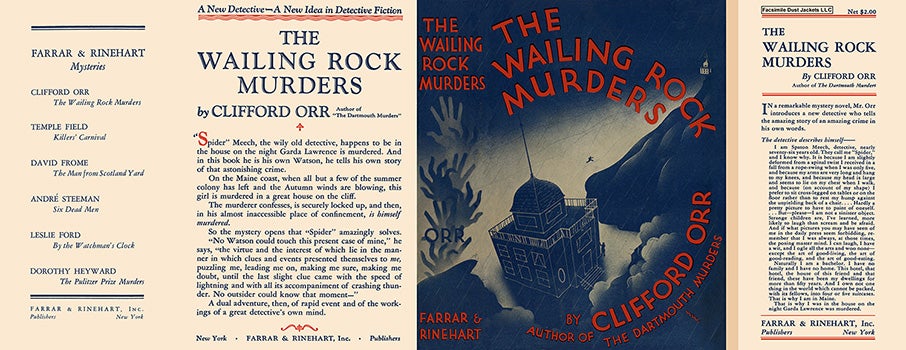 Item #7619 Wailing Rock Murders, The. Clifford Orr.