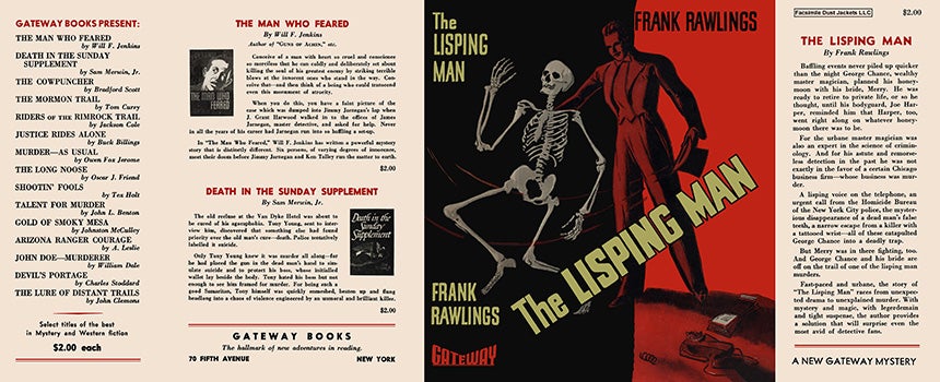 Item #7658 Lisping Man, The. Frank Rawlings.
