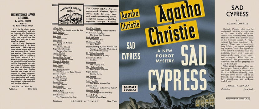 Item #766 Sad Cypress. Agatha Christie.