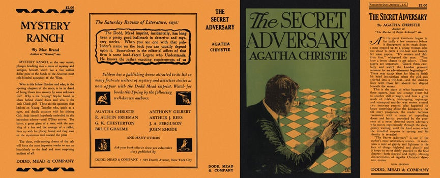 Item #768 Secret Adversary, The. Agatha Christie