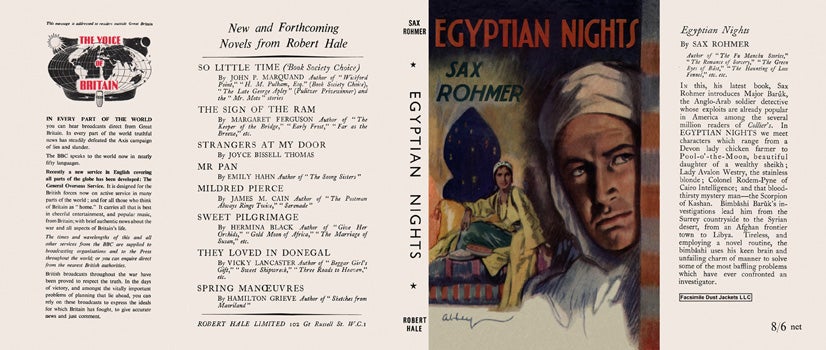 Item #7681 Egyptian Nights. Sax Rohmer