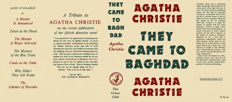 Item #778 They Came to Baghdad. Agatha Christie
